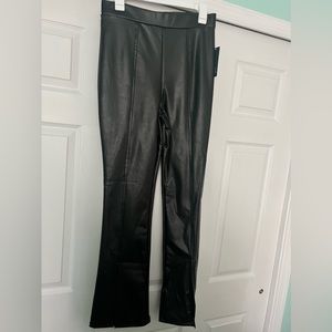 Faux leather pants